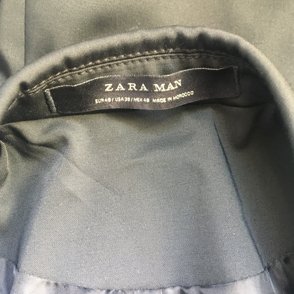 Zara Mens Black Super Skinny Fit Blazer - Picture 5 of 8